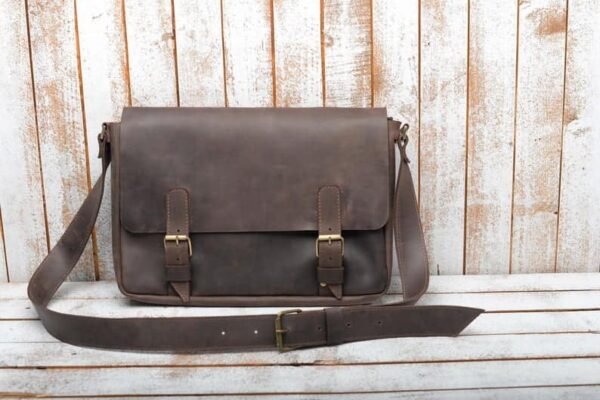 Large size Leather laptop bag, Office bag for men - Image 2