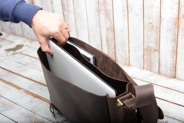Large size Leather laptop bag, Office bag for men