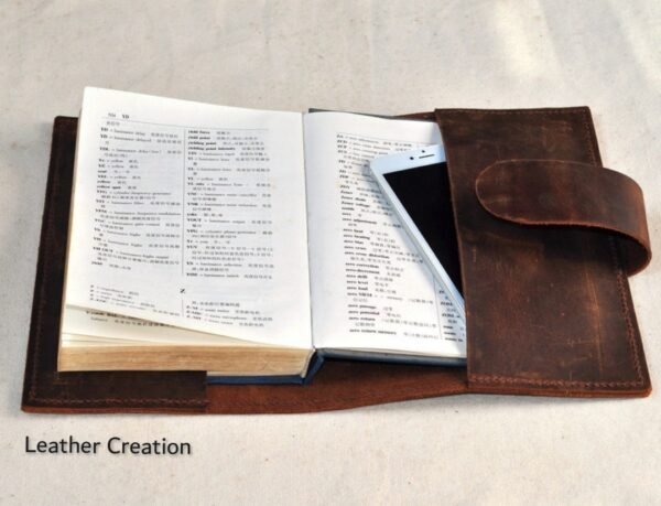 Leather A5 Book cover,Unique office supplies Book slipcover
