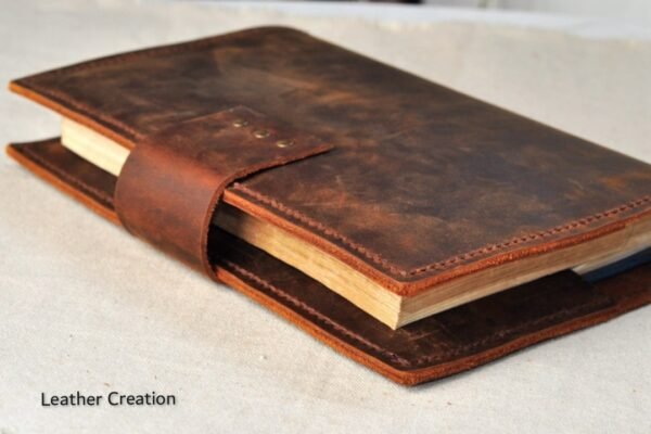 Leather A5 Book cover,Unique office supplies Book slipcover - Image 4