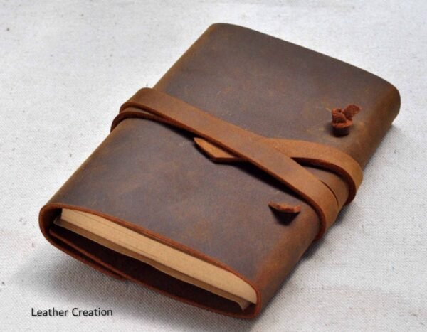 A5 Refillable Leather Journal Leather Notebook case - Image 3