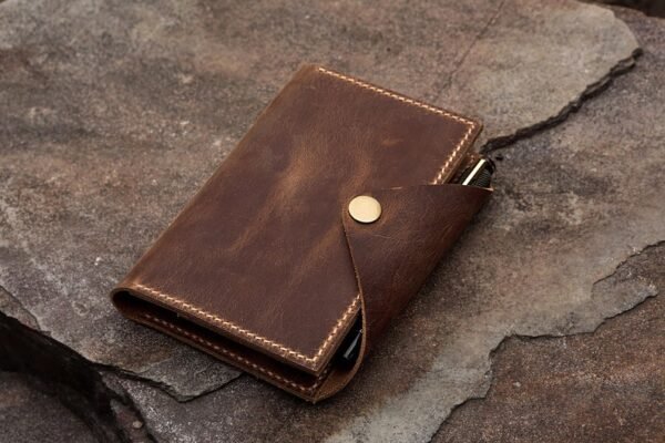 A6 Leather notebook Case Travel organizer for men and women - Image 3