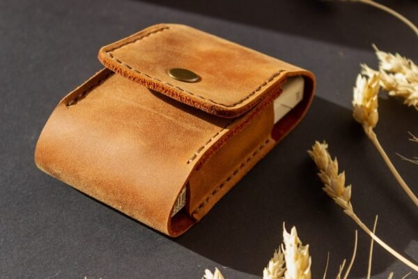 Leather cigarette case, cigarette holder, smoke accessories, cigarette box holder, soft cigarette case, cigaretter holder, - Image 2