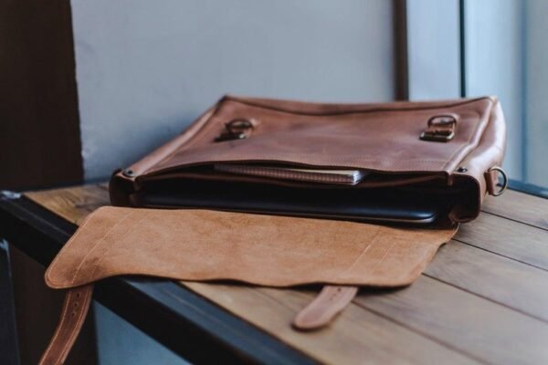 Leather laptop bag /Messenger bag for men - Image 2