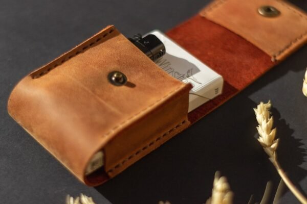 Leather cigarette case, cigarette holder, smoke accessories, cigarette box holder, soft cigarette case, cigaretter holder, - Image 3