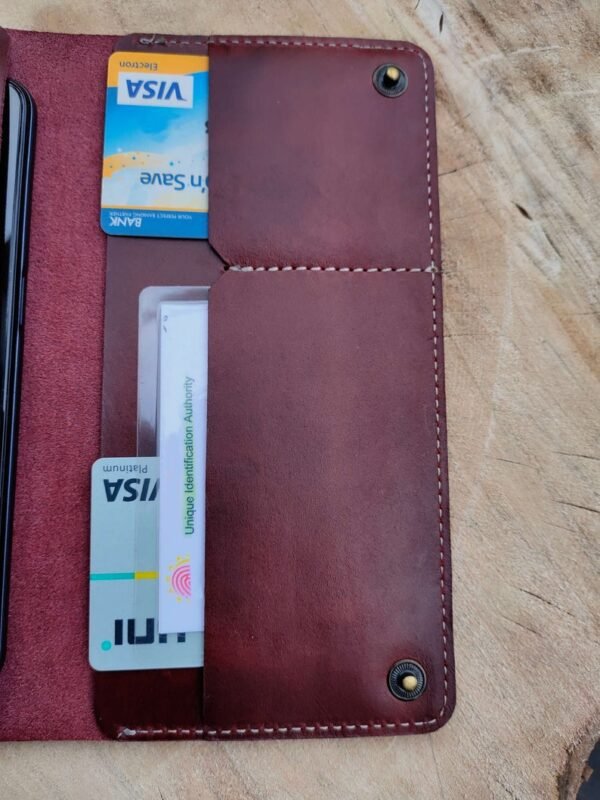 Leather long wallet / Mobile Holder - Image 2