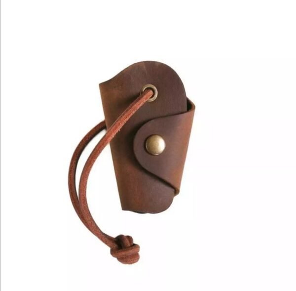 Compact Key Wallet - Key chain / Key Holder - Brown
