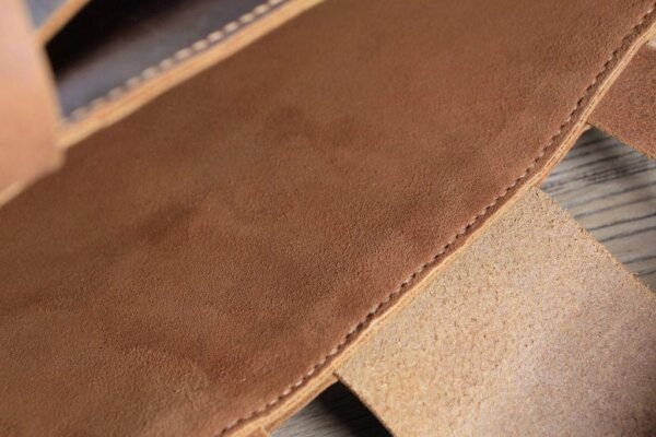 Hand stitched 16 inches leather laptop bag for men - Image 7