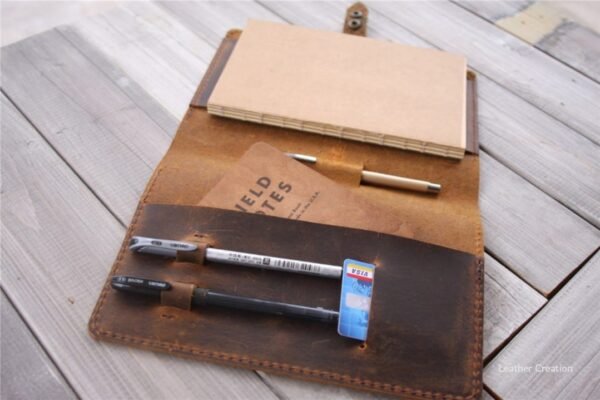 Leather Portfolio A4 Office Supplies, Personalized padfolio Notebook Cover, Leather Planner Pouch, Notepad Folder Folio