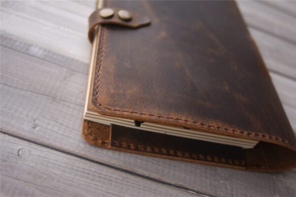 Leather Portfolio A4 Office Supplies, Personalized padfolio Notebook Cover, Leather Planner Pouch, Notepad Folder Folio - Image 3