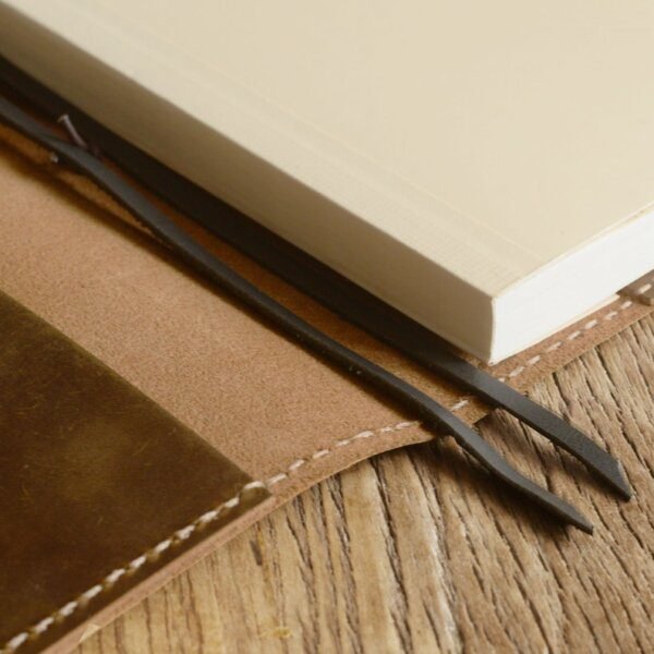 Leather A6 notebook case, pen case, note book case - Image 3