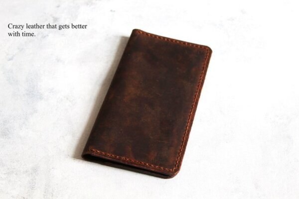 Unisex leather Long Wallet, Iphone X Wallet Case, Iphone Wallet Case, Gift For Him/Her - Image 3