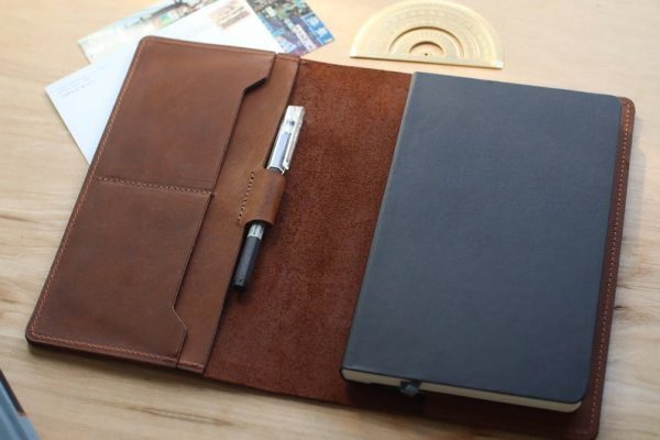 A5 leather note book case / Leather journal