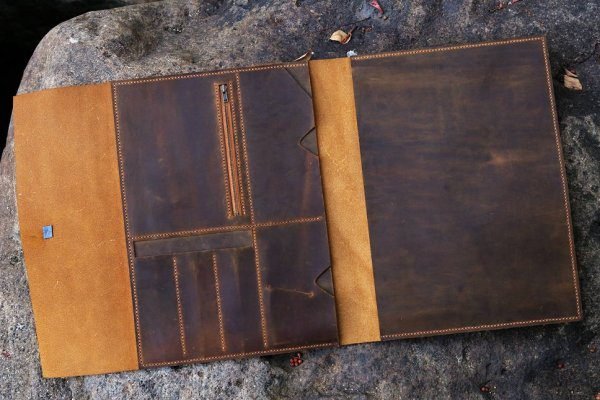 Customize Leather laptop sleeve, Laptop case, laptop protective sleeve - Image 3