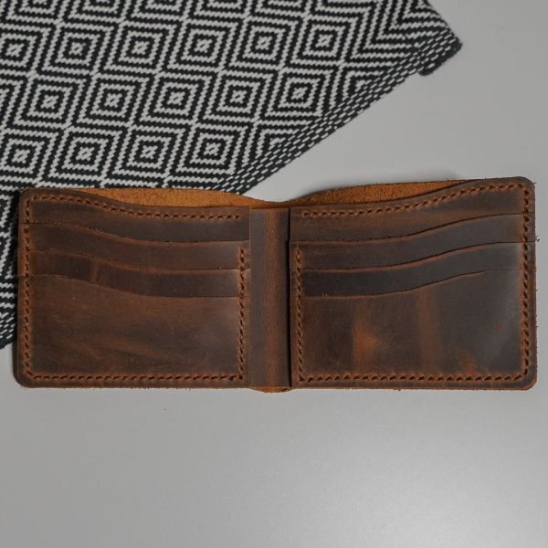 Bifold leather wallet for men - Image 3