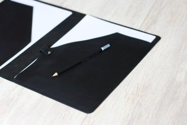 Leather Creation Leather A4 paper case, Leather File case leather A4 documents organizer - Image 5
