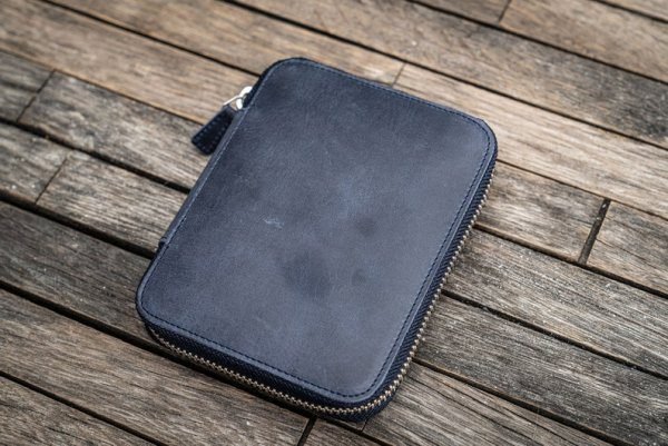 Leather Zippered 10 Slots Pen Case - Image 2