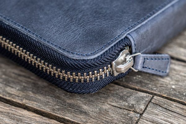 Leather Zippered 10 Slots Pen Case - Image 3