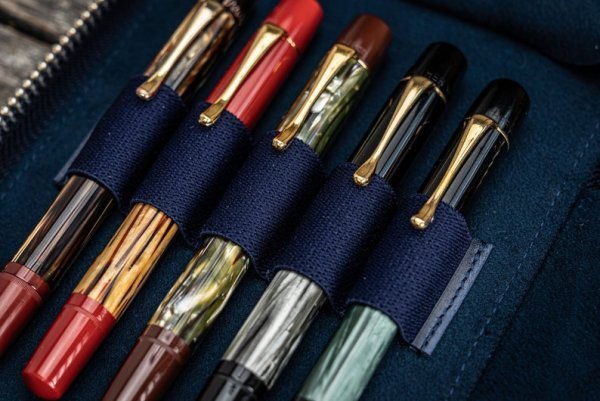Leather Zippered 10 Slots Pen Case - Image 5