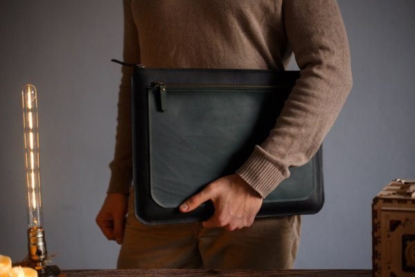 Customize Leather laptop sleeve / MacBook case Leather laptop bag - Image 3