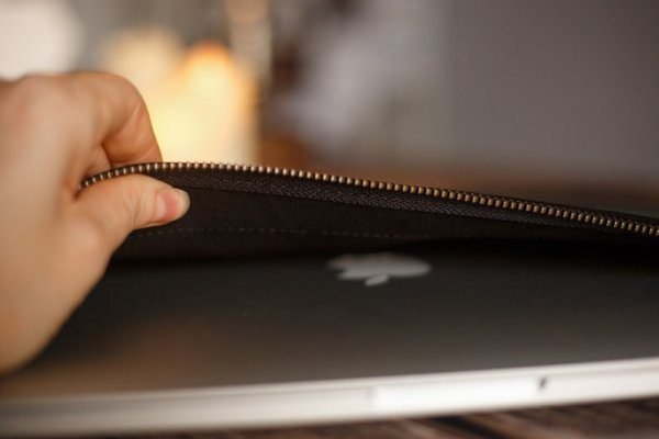Customize Leather laptop sleeve / MacBook case Leather laptop bag - Image 5