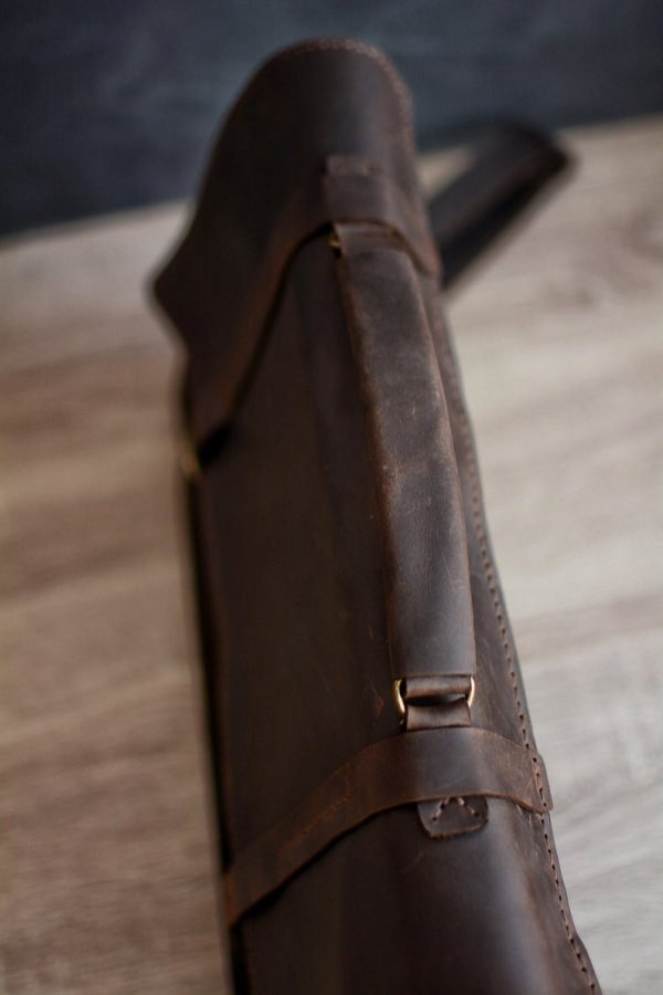 Leather messenger bag - Leather briefcase - Handmade leather bag - Leather Laptop bag - leather document bag - Image 4