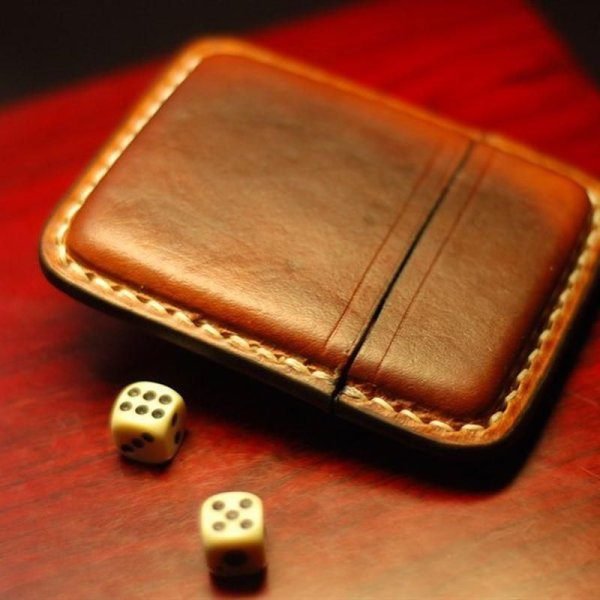 Vintage Leather Cigarette Case, mini cigarette case - Image 4