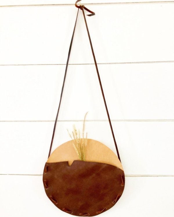 Leather Wall Hanging, Wall Decor, Leather Wall Decor, Wall Hanging