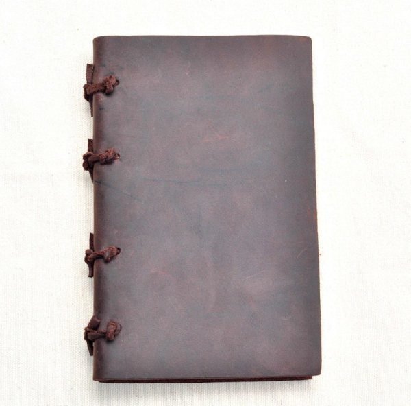 A4 Vintage Leather Case - Leather Notebook Case with 500 pages - Image 3