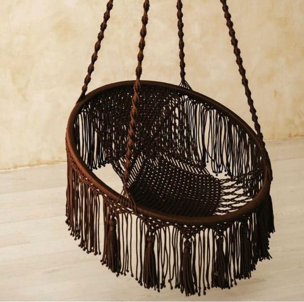 Handmade Swing Chair, Swing Chair,Hand Knitted  Swing Chair, - Image 4