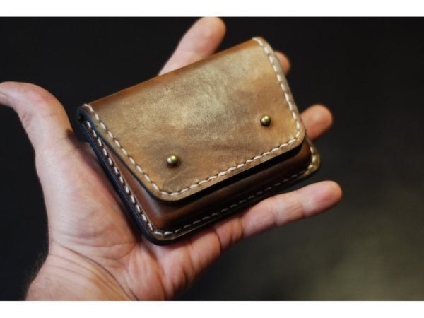 Vintage style leather cigarette case