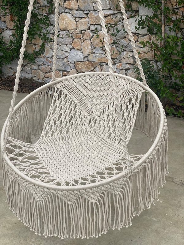 Handmade Swing Chair, Swing Chair,Hand Knitted  Swing Chair, - Image 2