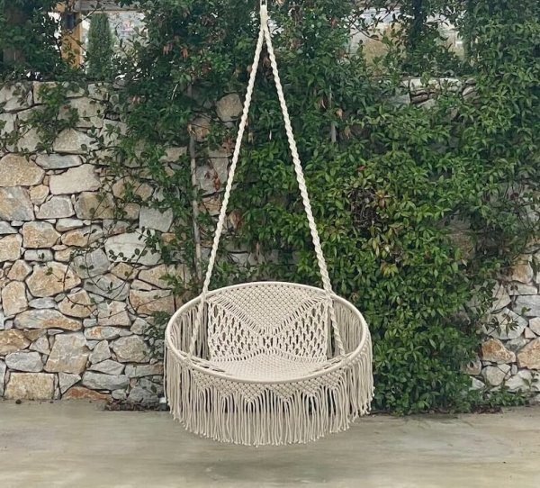 Handmade Swing Chair, Swing Chair,Hand Knitted  Swing Chair,