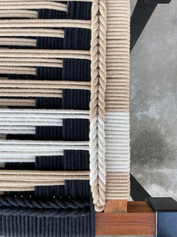 Hand Woven Bench •Stylish Bench Mid Century Woven Bench • Modern Entryway Bench • End Bench • Metal Bench • Charpoy Bench, Hand Woven Bench - Image 8