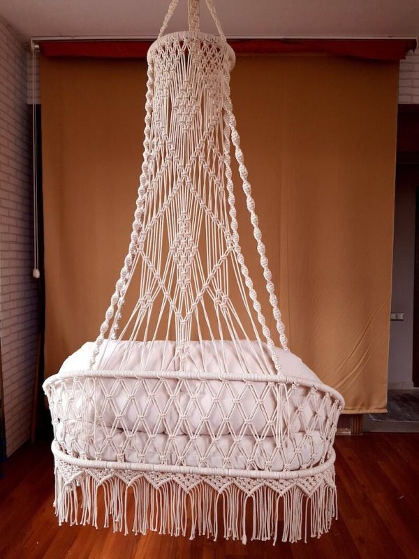 Handmade Macrame Swing For 2 Persons, Macrame Hammock,Swing Chair - Image 3