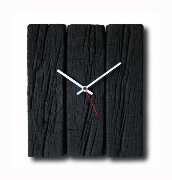 Burned wood clock, Home decor, Original clock, Hand made clock, design clock, clock, rustic clock,