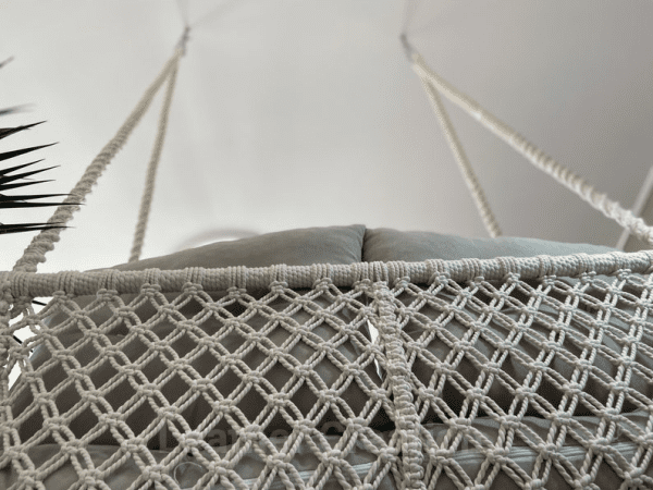 Macrame Hammock Chair, Swing for 2 persons, Macrame Hanging Chair, Swing Chair, Indoor Swing, Macrame Swing Chair, Boho Chair, Hanging Chair in Bedroom - Image 6