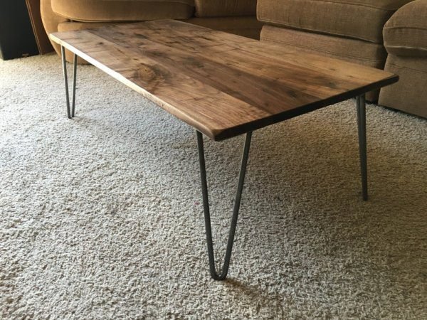 Walnut Coffee Table, Center Table, Antique Solid Wood Table