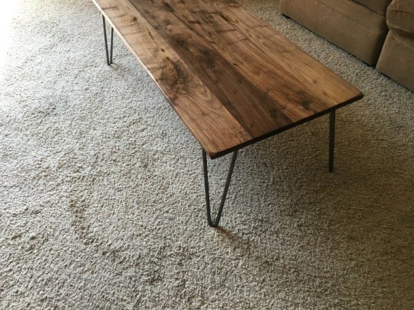 Walnut Coffee Table, Center Table, Antique Solid Wood Table - Image 3