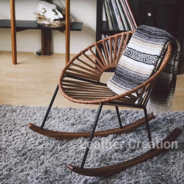 Napa Leather Rocking chair - Image 3