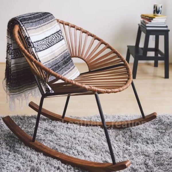 Napa Leather Rocking chair - Image 2
