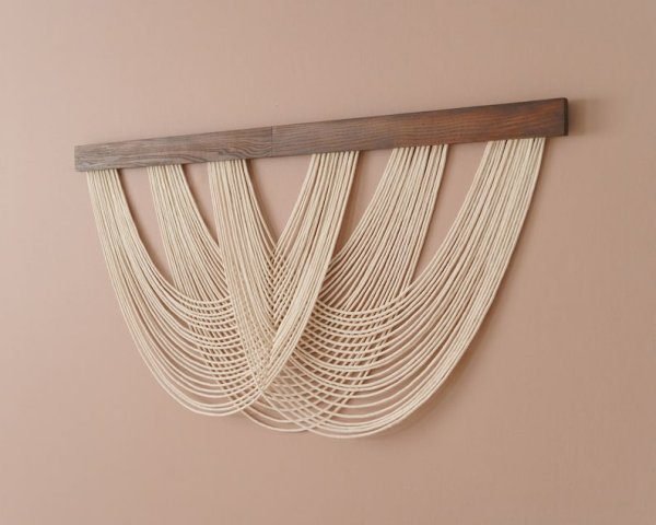 Macrame Wall Hanging, Mid-Century Modern, Yarn Wall Decor, New Home Gifts, Minimalist Art, Rustic Macrame, Tapestry Hanging - Image 2