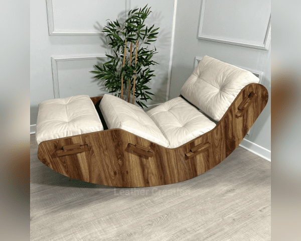 Modern Rocking Bed - Rocking Wood Bed - Image 4