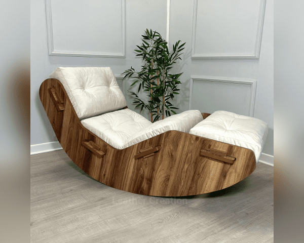 Modern Rocking Bed - Rocking Wood Bed - Image 3