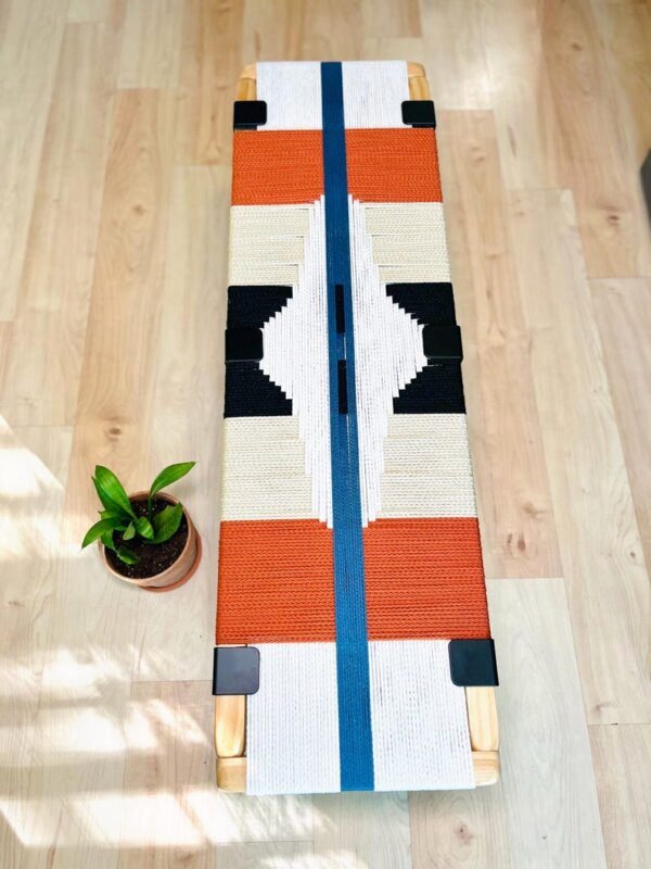 Mid-Century Modern Style Bench - Mudroom / Entryway Bench - End Of Bed Stool - Image 3